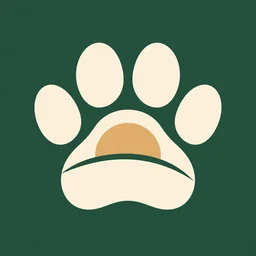 Paws & Days ivory paw and golden sunrise on sage